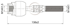 ARTICULAÇÃO AXIAL - DIREITO /  ESQUERDO - MECÂNICO : BA8001