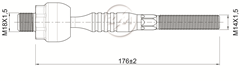 ARTICULAÇÃO AXIAL - DIREITO / ESQUERDO - HIDRÁULICO : BA8288